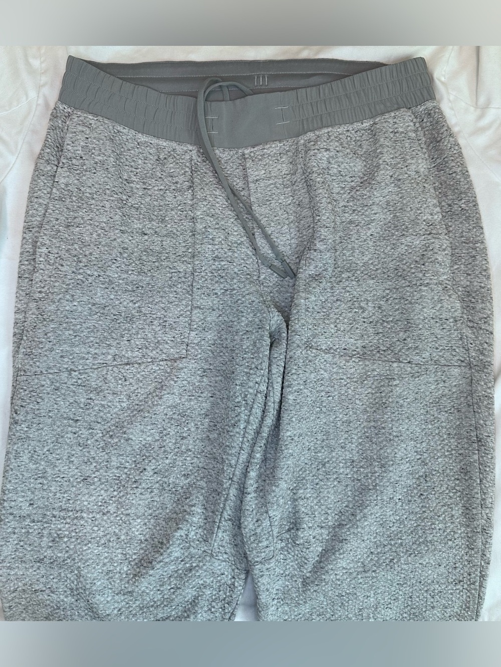 Lululemon At Ease Jogger Heathered Melody Light Grey Black Men’s Large